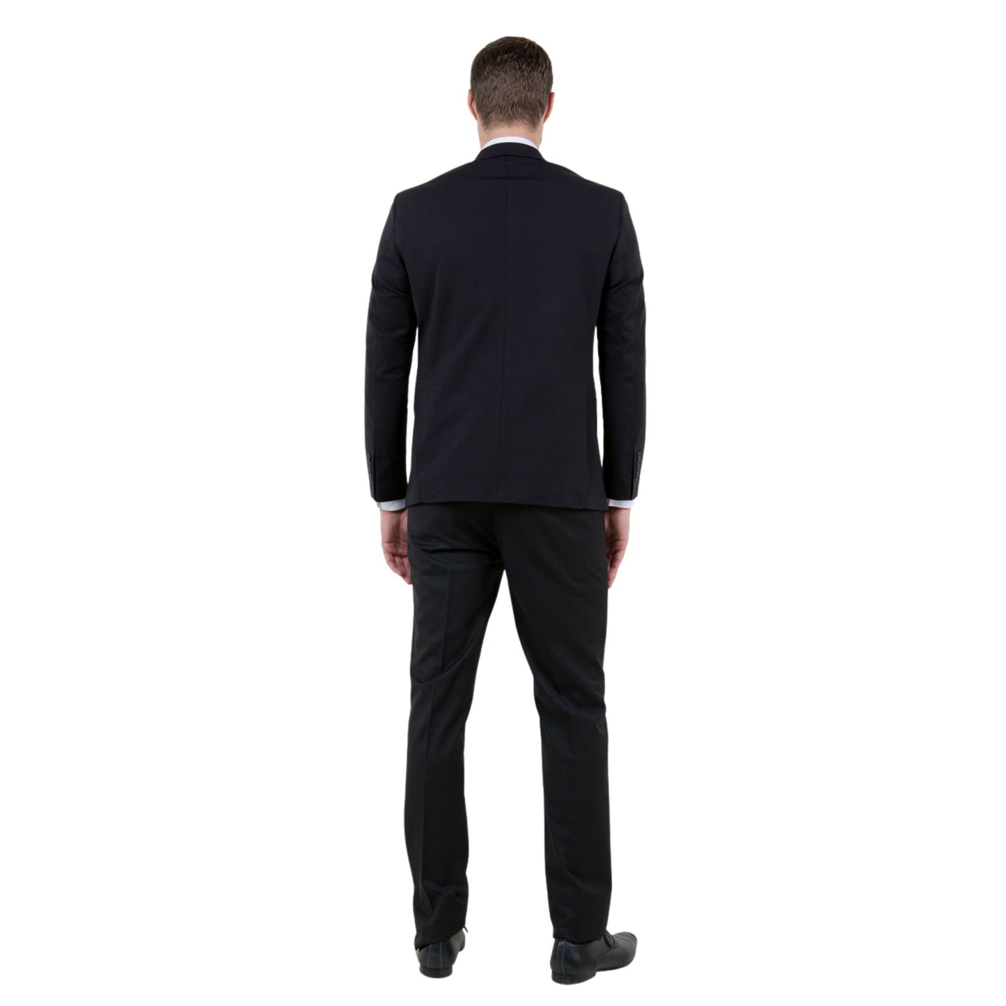Men's Slim-Fit Black Blazer, Stretch Formal Jacket, Black Business Casual Blazer, Modern Tailored Blazer, Flex Tailor Men's Jacket