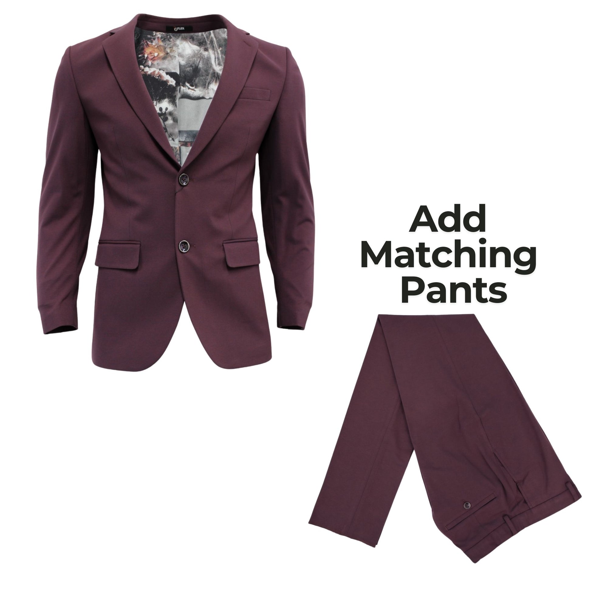 Men's Slim-Fit Burgundy Pants, Stretch Formal Trousers, Lightweight Dress Pants, Burgundy Suit Pants, Flex Tailor Tailored Pants, Men's Modern Tailoring