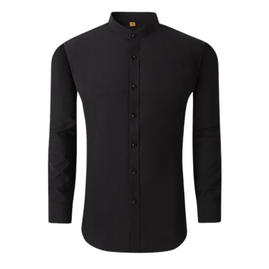 Flex Tailor Black 4-Way Stretch Dress Shirt - versatile, comfortable, and stylish.