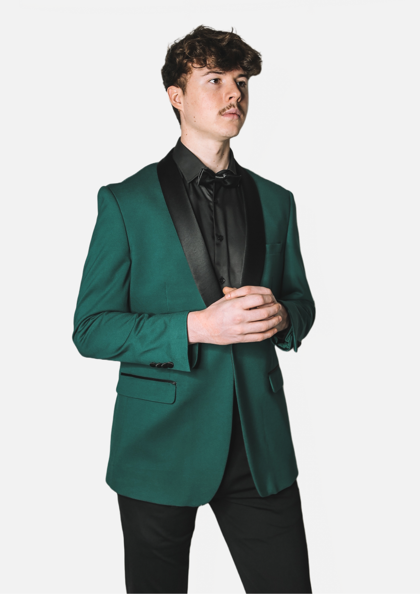 Flex Tailor Emerald Green 4-Way Stretch Tuxedo Jacket  - Sleek Mobility