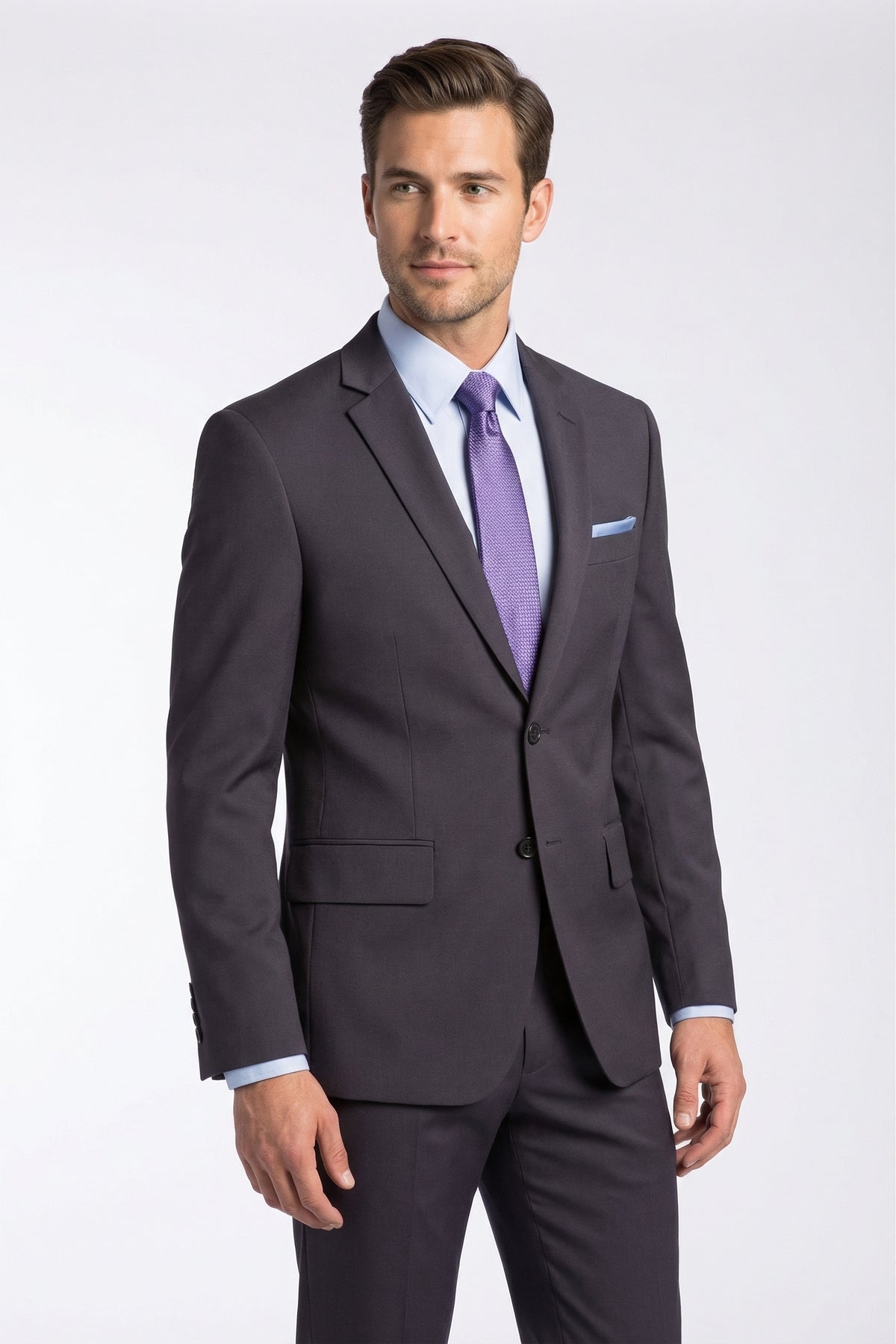 Men's Charcoal Motion Stretch Suit - view 1