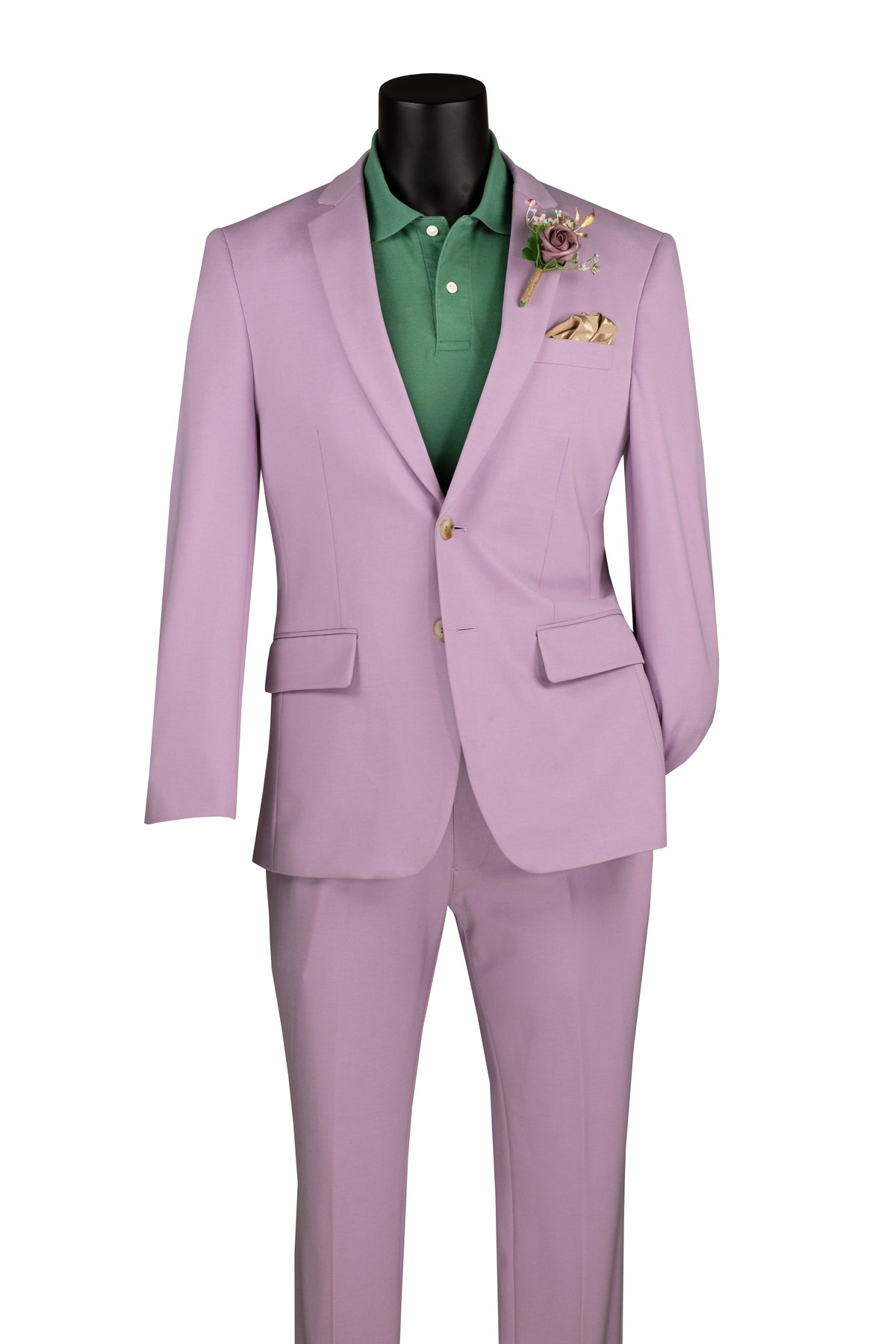 Men's Lavender Motion Stretch Suit - view 2