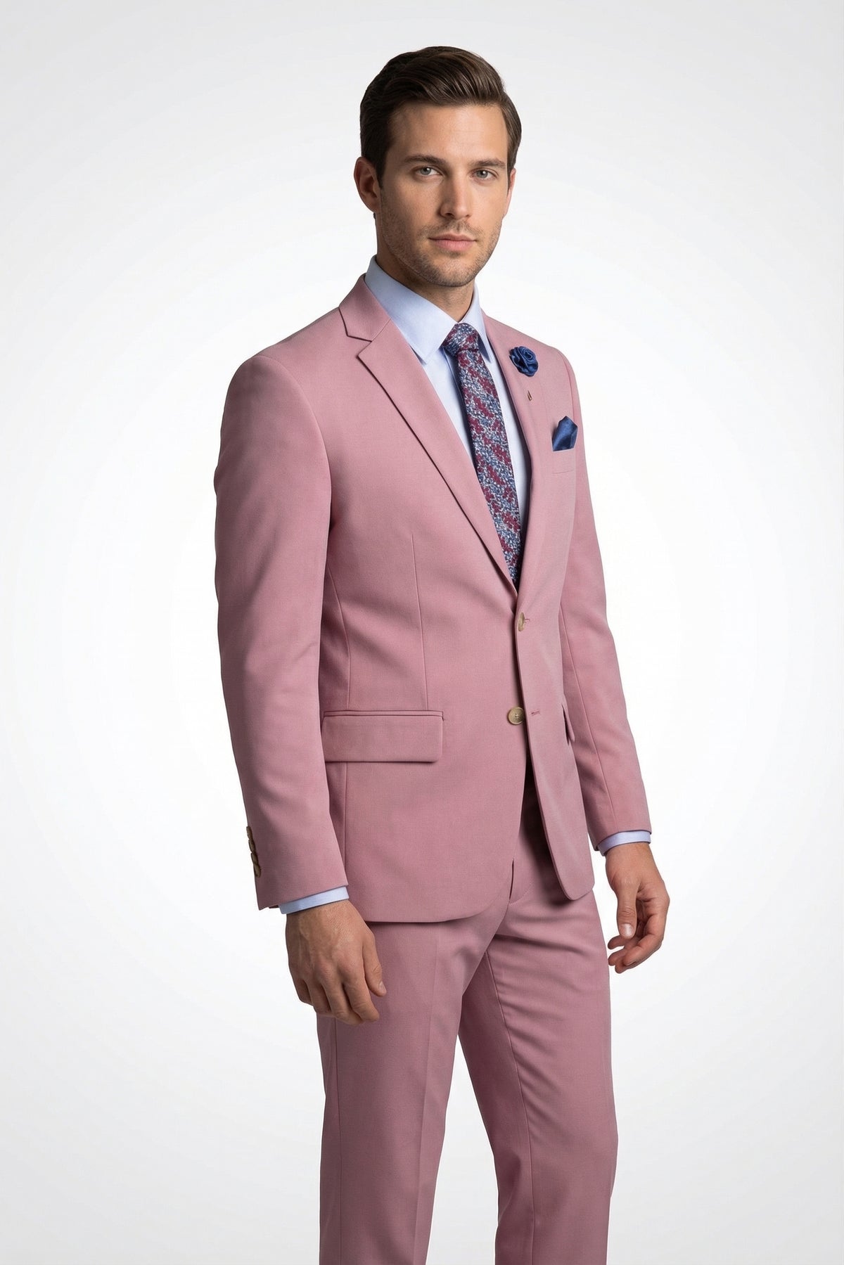 Men's Pink Motion Stretch Suit - view 1