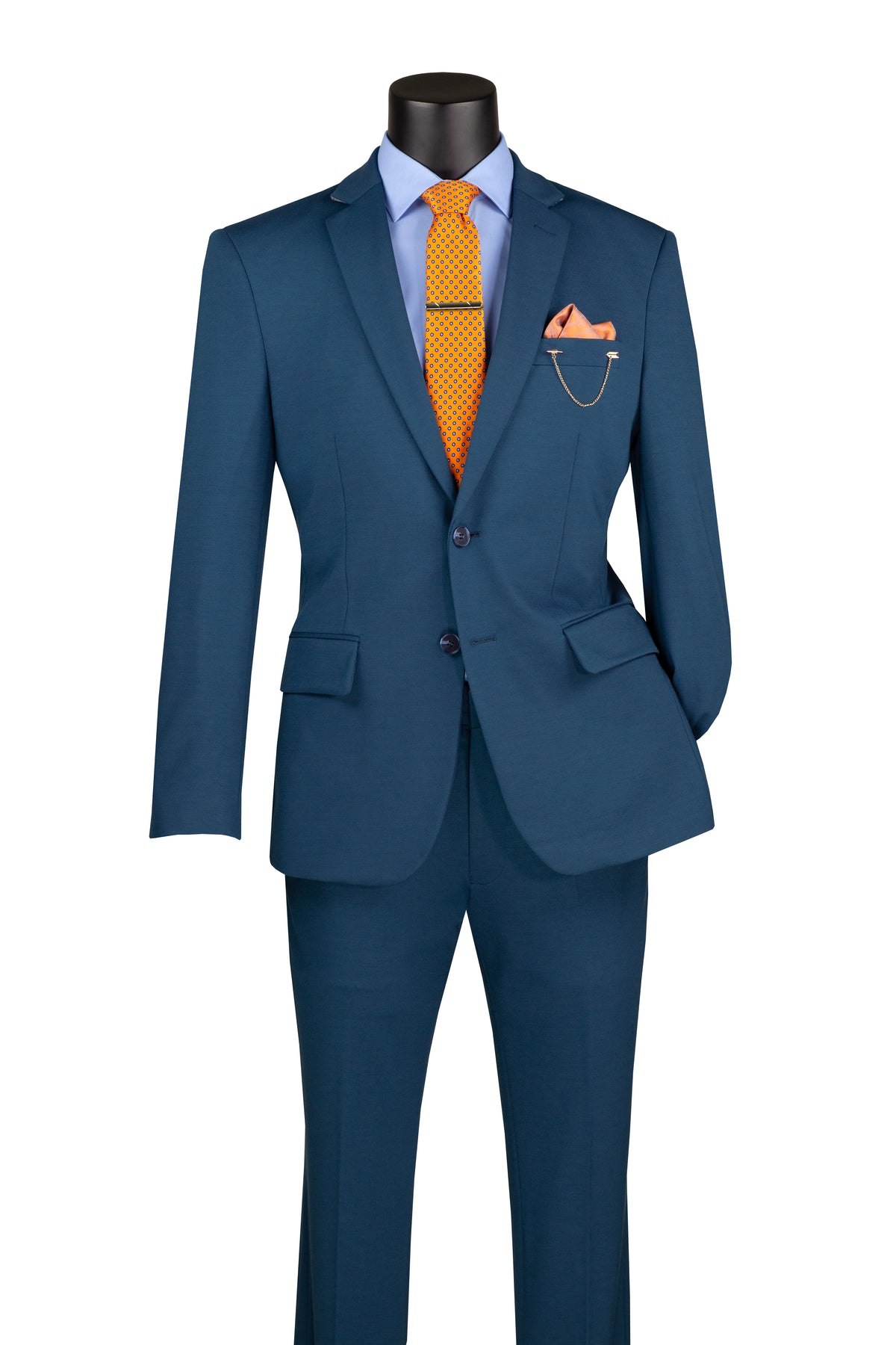 Men's Teal Motion Stretch Suit - view 2